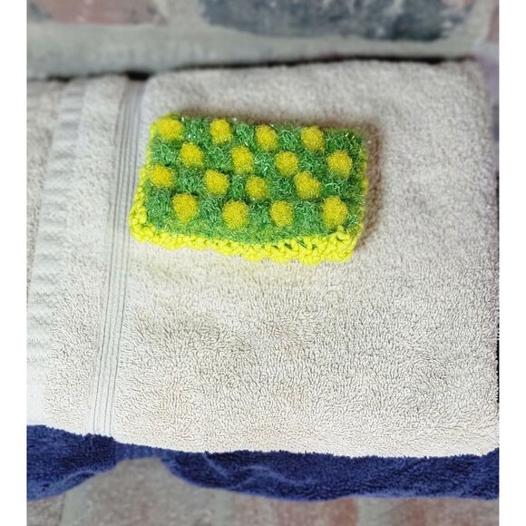 Lime Green and Yellow Kitchen Scrubby - Picture 7 of 10